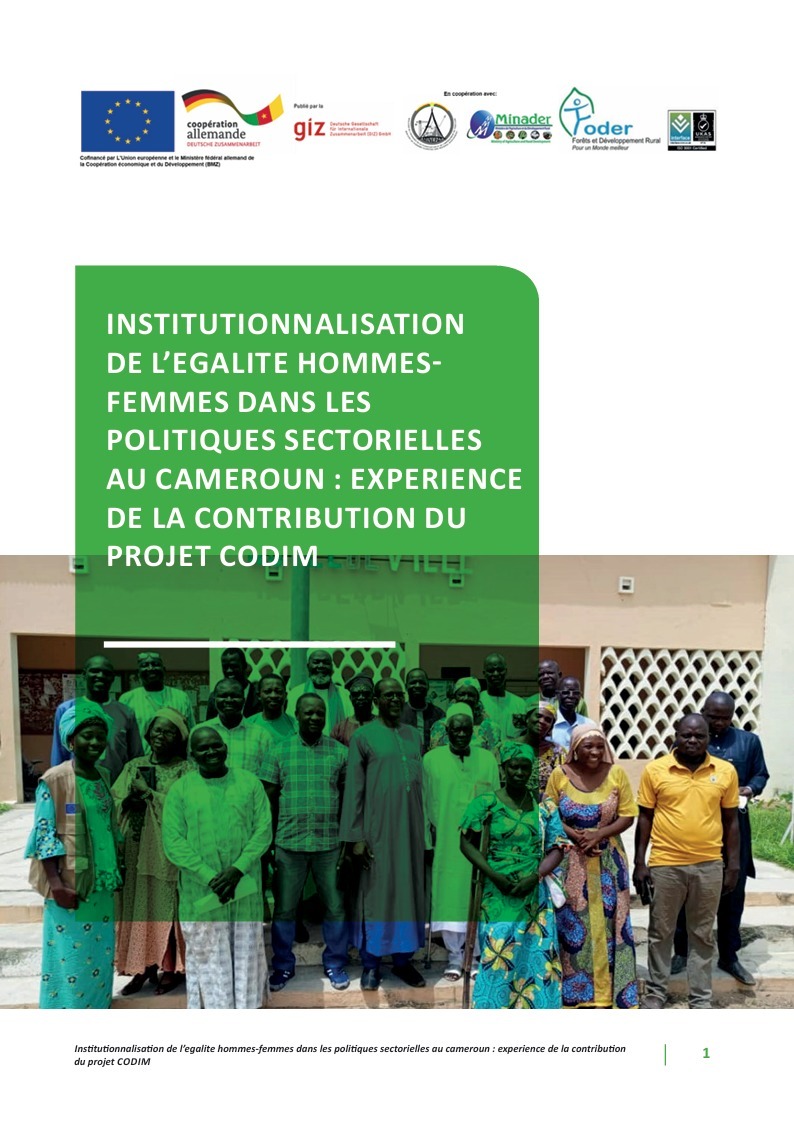 Lire la suite à propos de l’article INSTITUTIONNALISATION DE L’EGALITE HOMMES FEMMES DANS LES POLITIQUES SECTORIELLES AU CAMEROUN : EXPERIENCE DE LA CONTRIBUTION DU PROJET CODIM