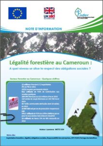 Lire la suite à propos de l’article Légalité forestière au Cameroun : A quel niveau se situe le respect des obligations sociales ?