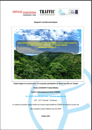 Lire la suite à propos de l’article EVALUATION DE LA SITUATION SOCIOECONOMIQUE ET CULTURELLE DANS ET AUTOUR DU MASSIF FORESTIER DE TCHABAL-MBABO, ADAMAOUA CAMEROUN