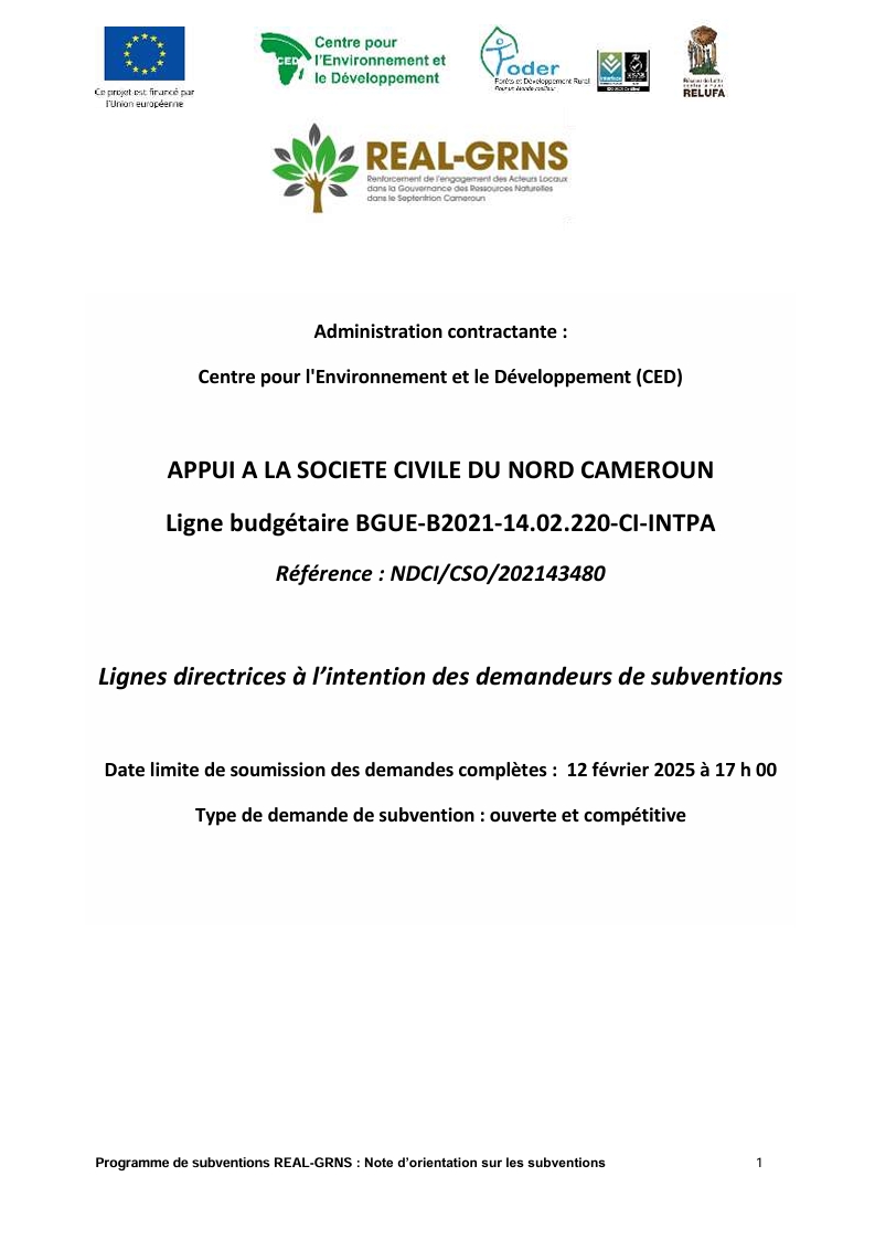 Lire la suite à propos de l’article APPUI A LA SOCIETE CIVILE DU NORD CAMEROUN