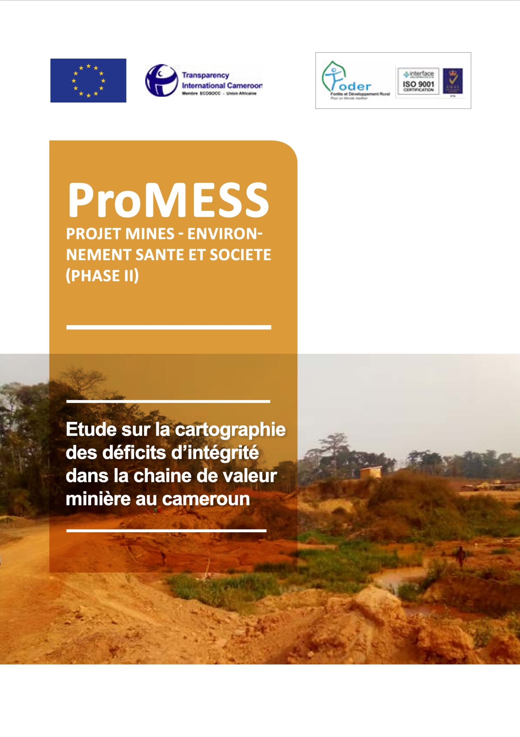 Lire la suite à propos de l’article Etude sur la cartographiedes déficits d’intégritédans la chaine de valeurminière au cameroun ProMESS (PHASE II)